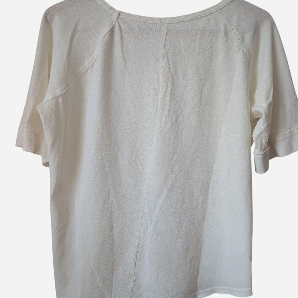 Lucky-Brand Women's White and Cream Blouse - Picture 6 of 7